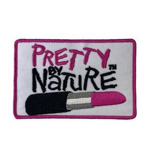 Pretty By Nature Lipstick Embroidered Patch
